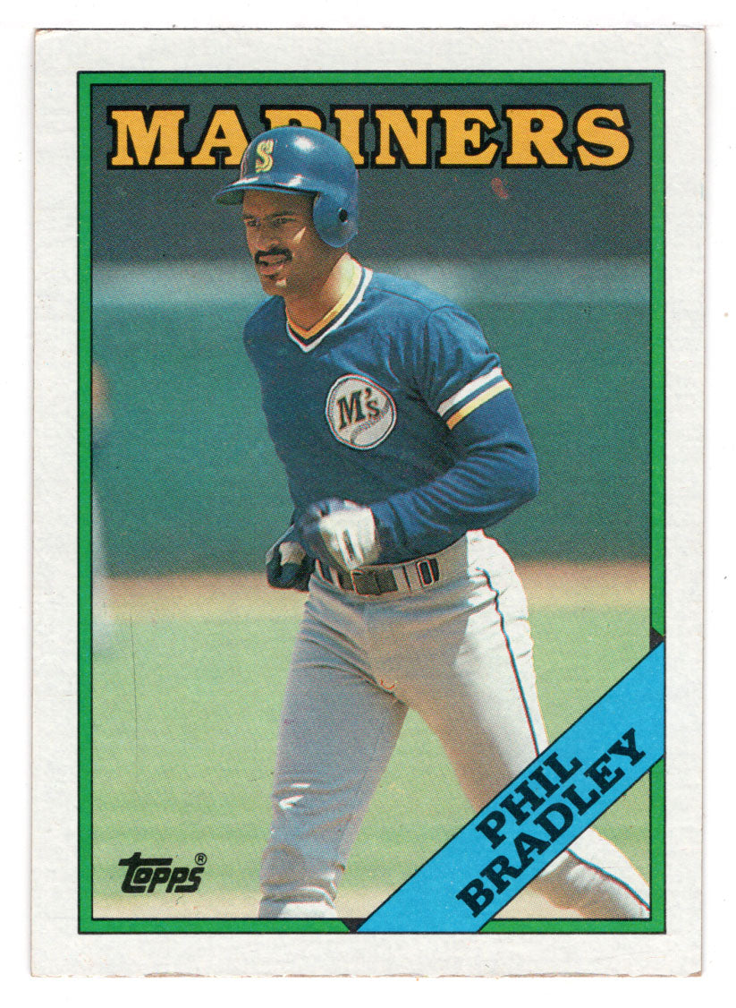 Phil Bradley - Seattle Mariners (MLB Baseball Card) 1988 Topps # 55 Mint