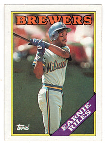 Earnie Riles - Milwaukee Brewers (MLB Baseball Card) 1988 Topps # 88 Mint