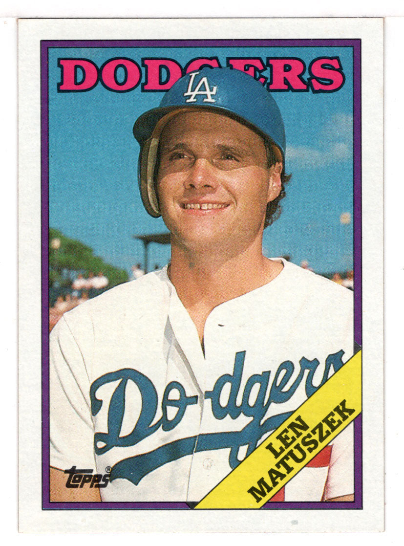 Len Matuszek - Los Angeles Dodgers (MLB Baseball Card) 1988 Topps # 92 Mint