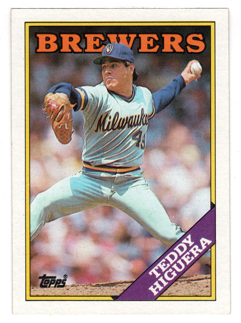 Teddy Higuera - Milwaukee Brewers (MLB Baseball Card) 1988 Topps # 110 Mint