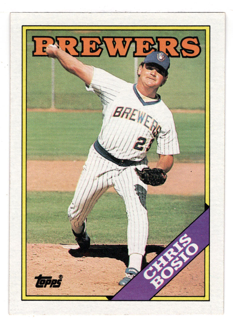 Chris Bosio - Milwaukee Brewers (MLB Baseball Card) 1988 Topps # 137 Mint