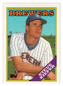 Steve Kiefer - Milwaukee Brewers (MLB Baseball Card) 1988 Topps # 187 Mint