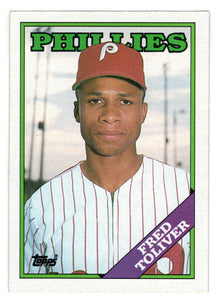 Fred Toliver - Philadelphia Phillies (MLB Baseball Card) 1988 Topps # 203 Mint