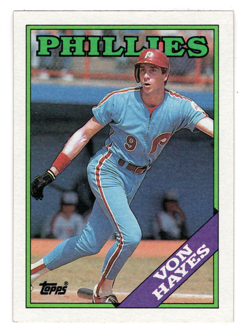 Von Hayes - Philadelphia Phillies (MLB Baseball Card) 1988 Topps # 215 Mint
