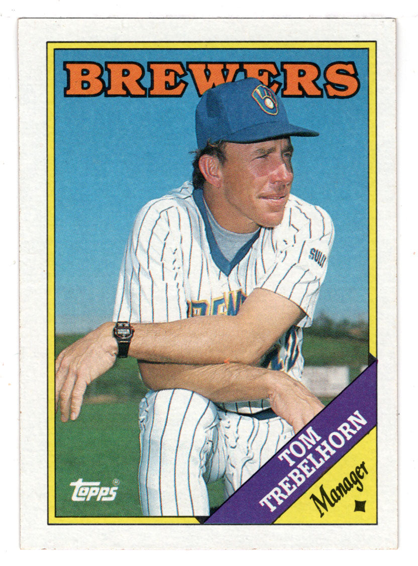 Tom Trebelhorn - Milwaukee Brewers (MLB Baseball Card) 1988 Topps # 224 Mint