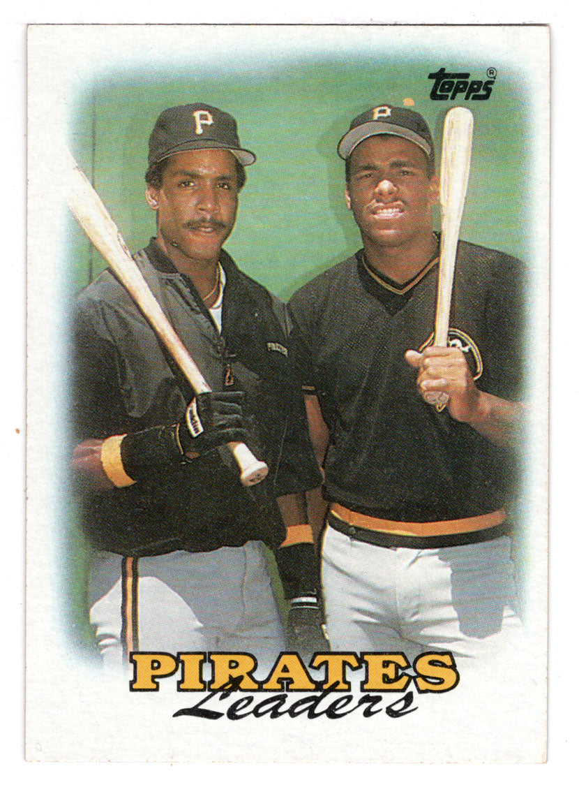 Barry Bonds - Bobby Bonilla - Pittsburgh Pirates Team Leaders (MLB Baseball Card) 1988 Topps # 231 Mint