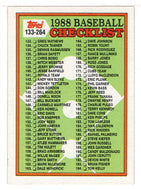 Checklist # 2 (MLB Baseball Card) 1988 Topps # 253 Mint