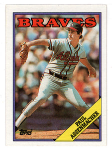 Paul Assenmacher - Atlanta Braves (MLB Baseball Card) 1988 Topps # 266 Mint