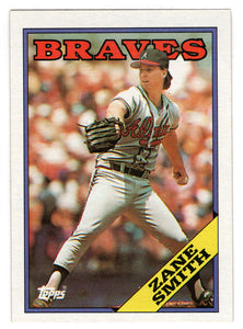 Zane Smith - Atlanta Braves (MLB Baseball Card) 1988 Topps # 297 Mint