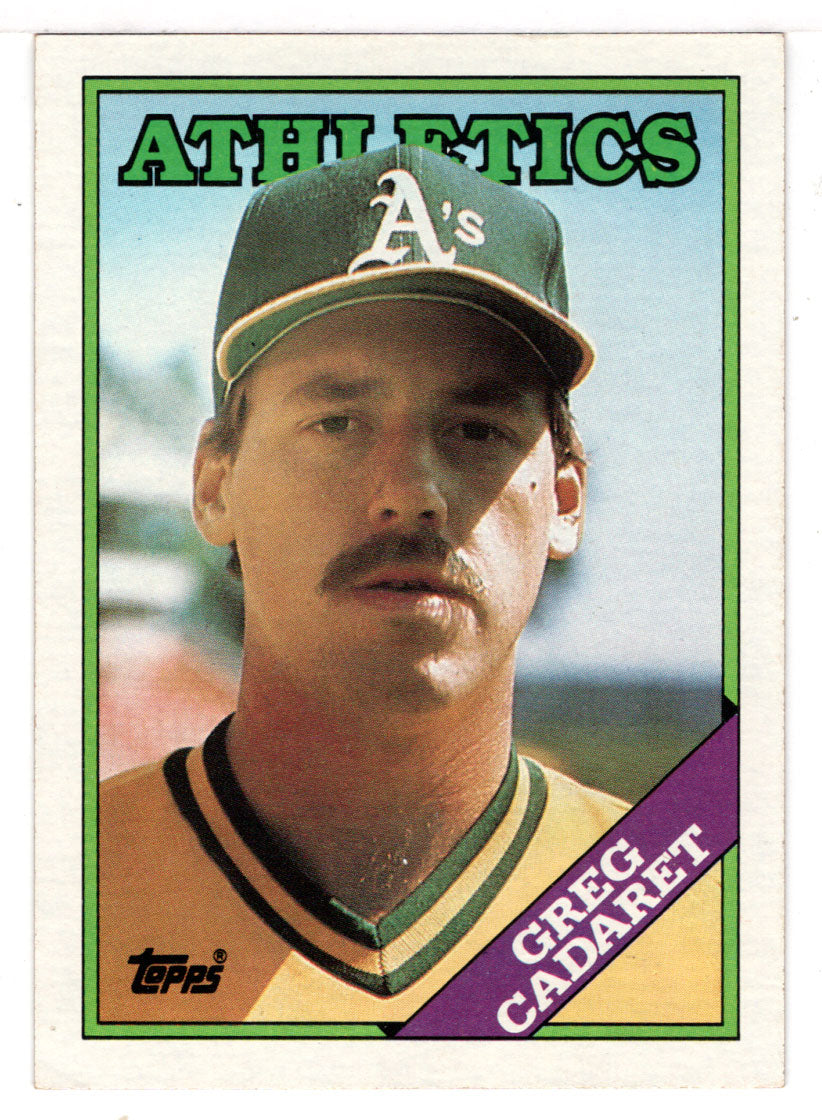 Greg Cadaret - Oakland Athletics (MLB Baseball Card) 1988 Topps # 328 Mint