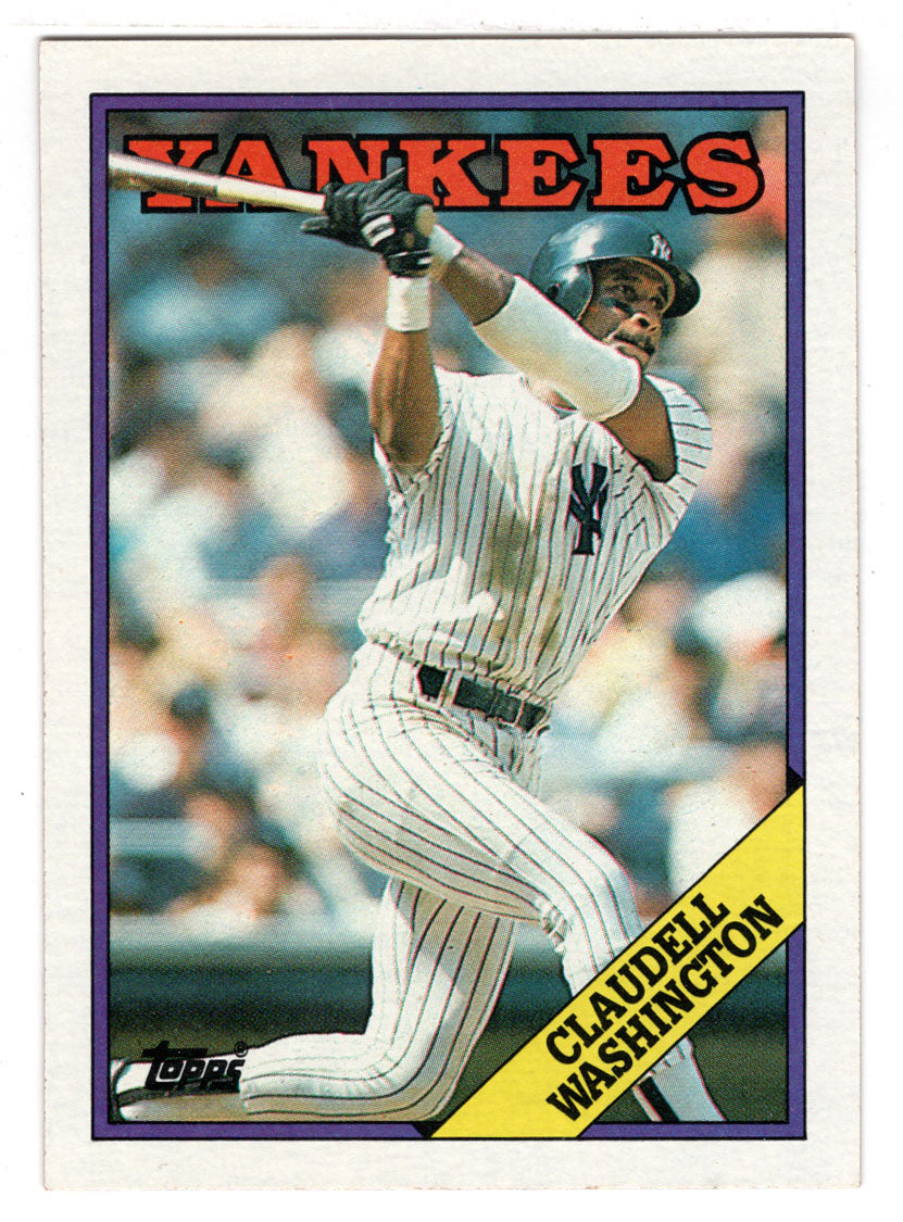 Claudell Washington - New York Yankees (MLB Baseball Card) 1988 Topps # 335 Mint