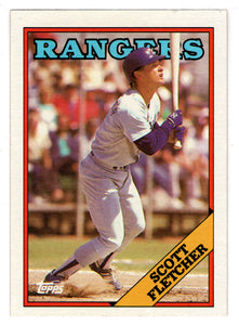 Scott Fletcher - Texas Rangers (MLB Baseball Card) 1988 Topps # 345 Mint