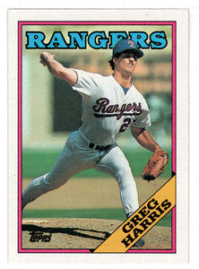 Greg Harris - Texas Rangers (MLB Baseball Card) 1988 Topps # 369 Mint