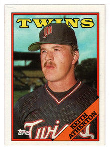 Keith Atherton - Minnesota Twins (MLB Baseball Card) 1988 Topps # 451 Mint