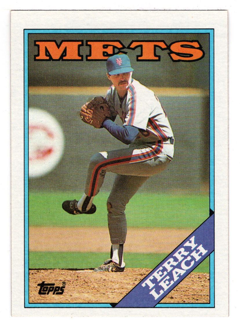 Terry Leach - New York Mets (MLB Baseball Card) 1988 Topps # 457 Mint