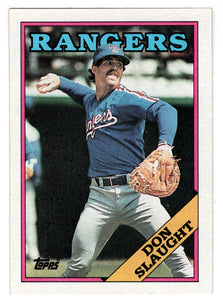 Don Slaught - Texas Rangers (MLB Baseball Card) 1988 Topps # 462 Mint