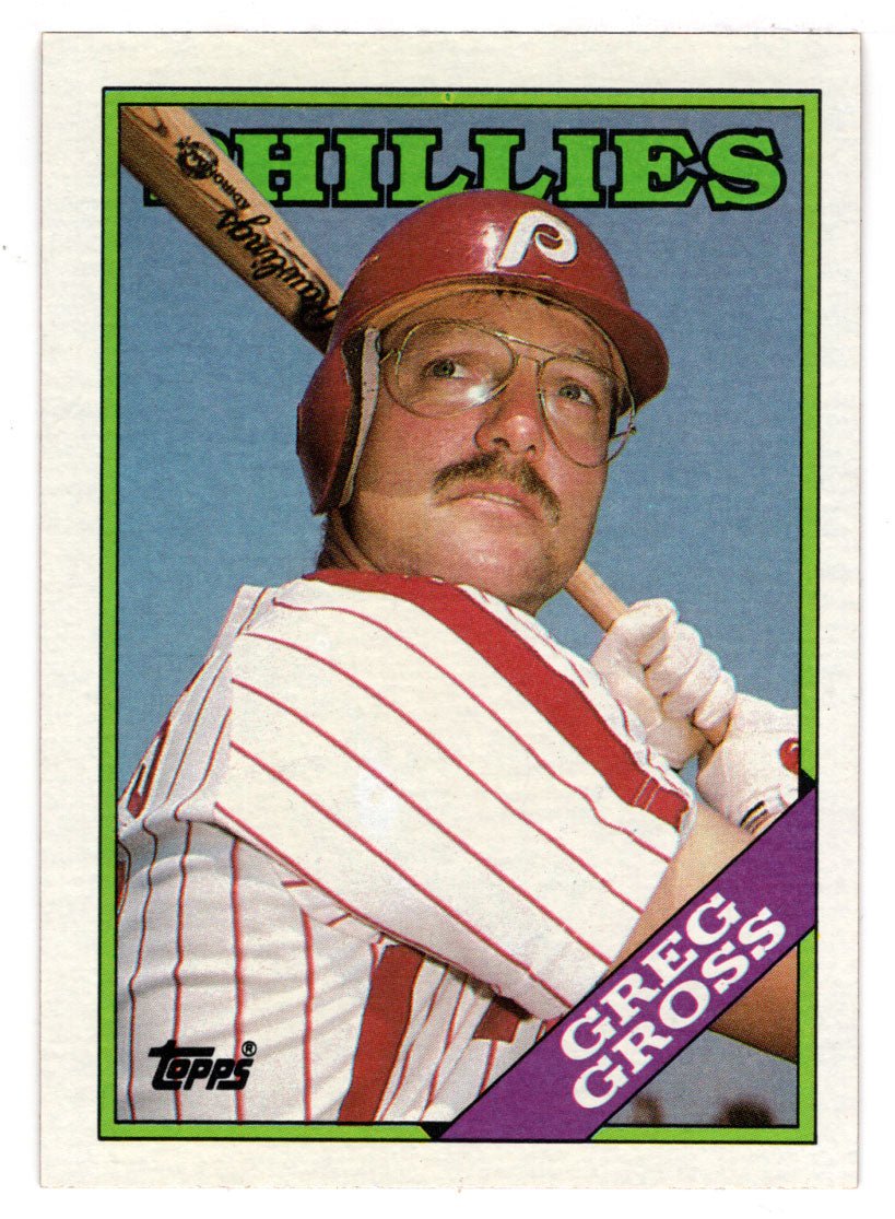 Greg Gross - Philadelphia Phillies (MLB Baseball Card) 1988 Topps # 518 Mint