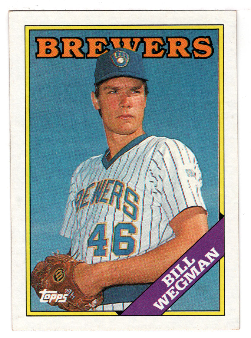 Bill Wegman - Milwaukee Brewers (MLB Baseball Card) 1988 Topps # 538 Mint