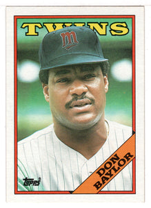 Don Baylor - Minnesota Twins (MLB Baseball Card) 1988 Topps # 545 Mint