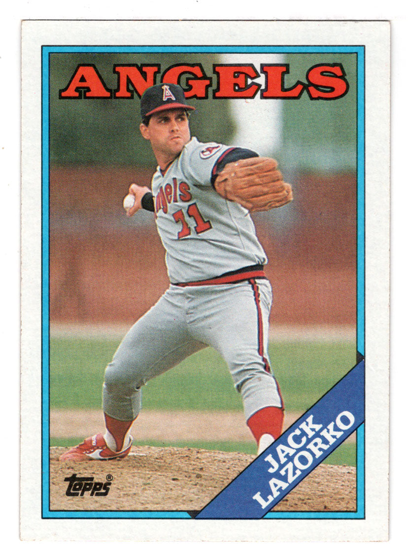 Jack Lazorko - California Angels (MLB Baseball Card) 1988 Topps # 601 Mint