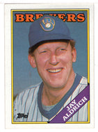 Jay Aldrich - Milwaukee Brewers (MLB Baseball Card) 1988 Topps # 616 Mint