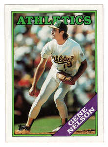 Gene Nelson - Oakland Athletics (MLB Baseball Card) 1988 Topps # 621 Mint