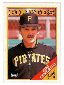 Jim Leyland - Pittsburgh Pirates Team Checklist (MLB Baseball Card) 1988 Topps # 624 Mint