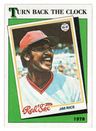 Jim Rice - Boston Red Sox - Turn Back The Clock (MLB Baseball Card) 1988 Topps # 662 Mint