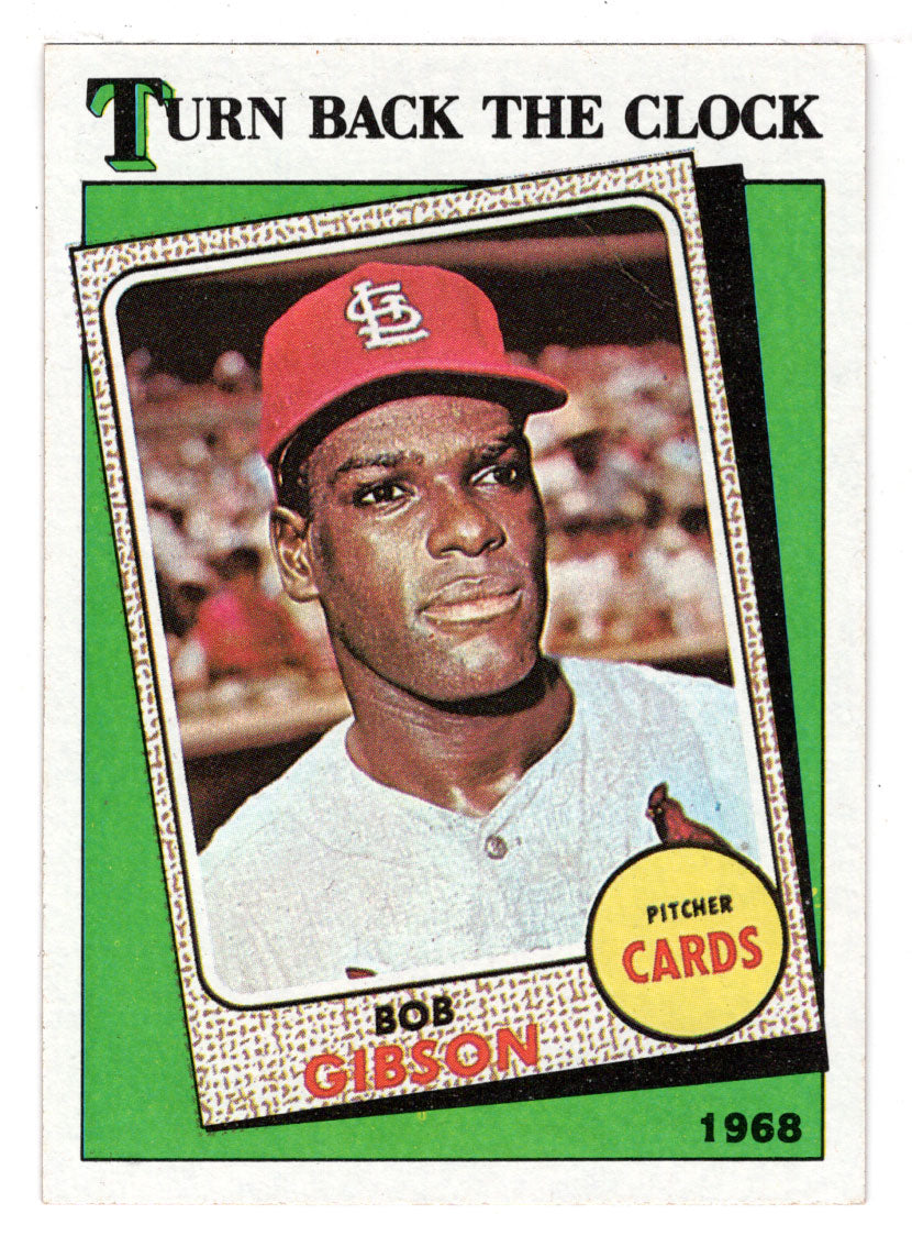 Bob Gibson - St. Louis Cardinals - Turn Back The Clock (MLB Baseball Card) 1988 Topps # 664 Mint
