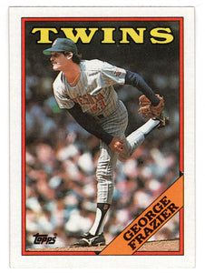 George Frazier - Minnesota Twins (MLB Baseball Card) 1988 Topps # 709 Mint