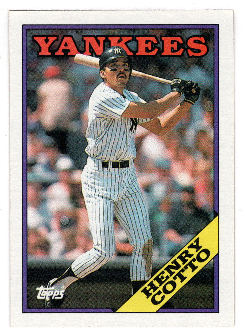 Henry Cotto - New York Yankees (MLB Baseball Card) 1988 Topps # 766 Mint