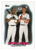 Joe Carter - Cory Snyder - Cleveland Indians Team Leaders (MLB Baseball Card) 1988 Topps # 789 Mint