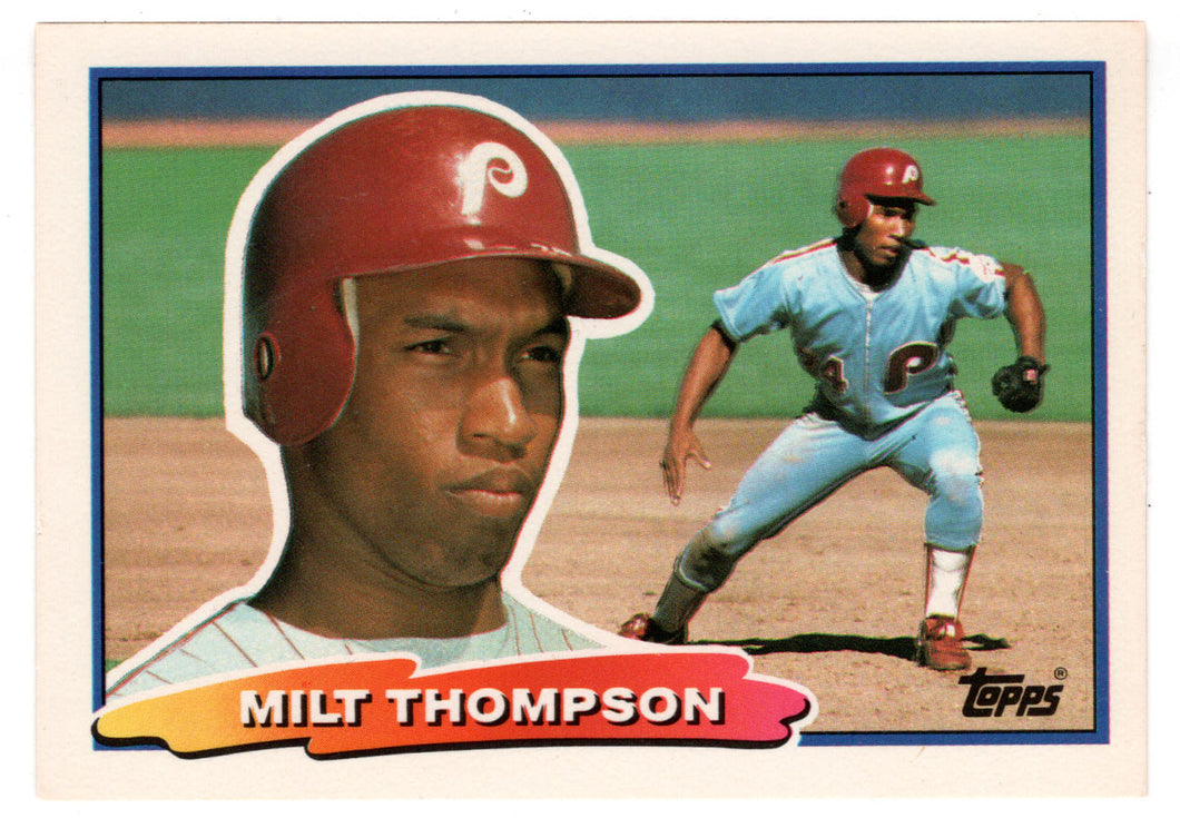 Milt Thompson - Philadelphia Phillies (MLB Baseball Card) 1988 Topps Big # 2 Mint