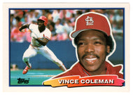 Vince Coleman - St. Louis Cardinals (MLB Baseball Card) 1988 Topps Big # 5 Mint