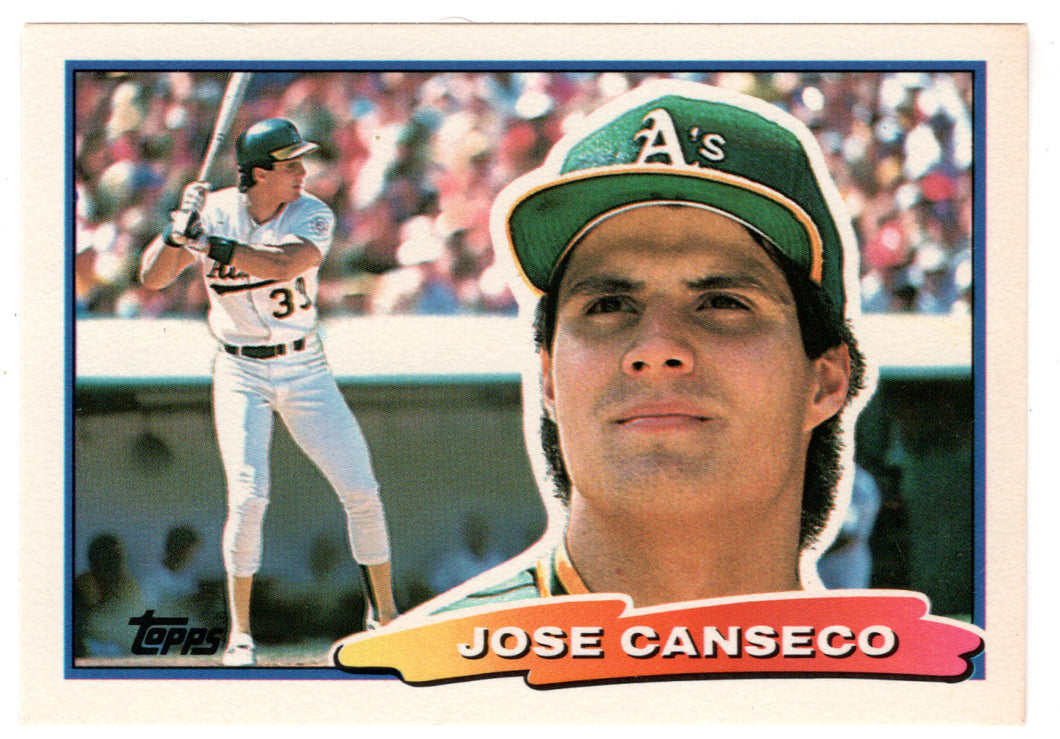 Jose Canseco - Oakland Athletics (MLB Baseball Card) 1988 Topps Big # 13 Mint
