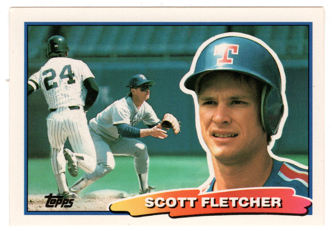 Scott Fletcher - Texas Rangers (MLB Baseball Card) 1988 Topps Big # 19 Mint