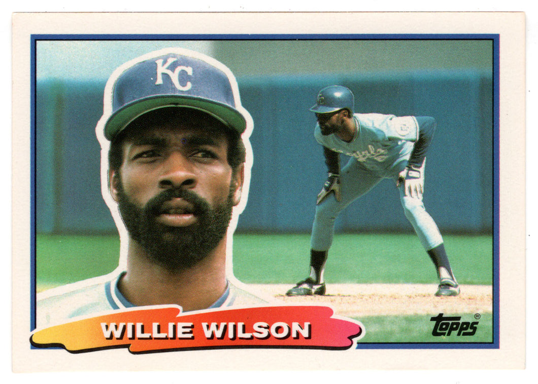 Willie Wilson - Kansas City Royals (MLB Baseball Card) 1988 Topps Big # 21 Mint