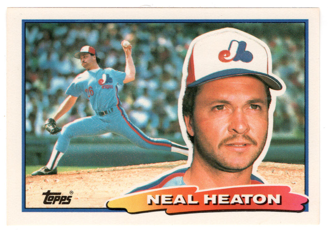 Neal Heaton - Montreal Expos (MLB Baseball Card) 1988 Topps Big # 33 Mint