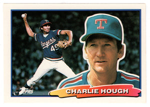 Charlie Hough - Texas Rangers (MLB Baseball Card) 1988 Topps Big # 47 Mint