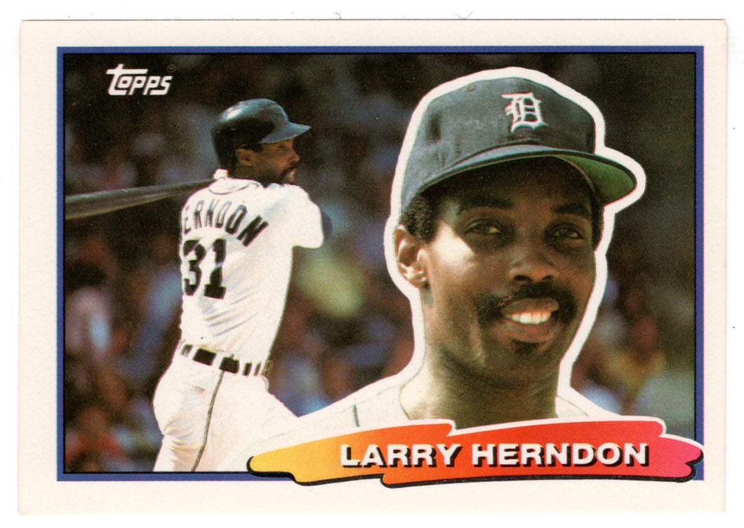 Larry Herndon - Detroit Tigers (MLB Baseball Card) 1988 Topps Big # 56 Mint
