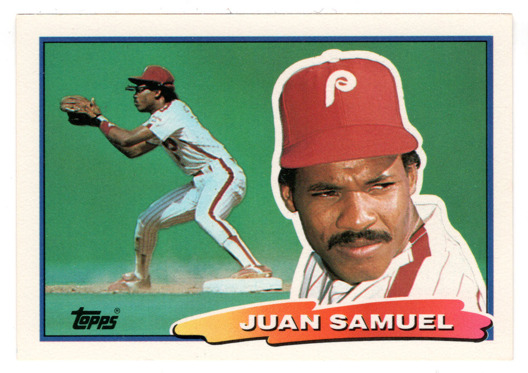 Juan Samuel - Philadelphia Phillies (MLB Baseball Card) 1988 Topps Big # 67 Mint