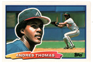 Andres Thomas - Atlanta Braves (MLB Baseball Card) 1988 Topps Big # 68 Mint