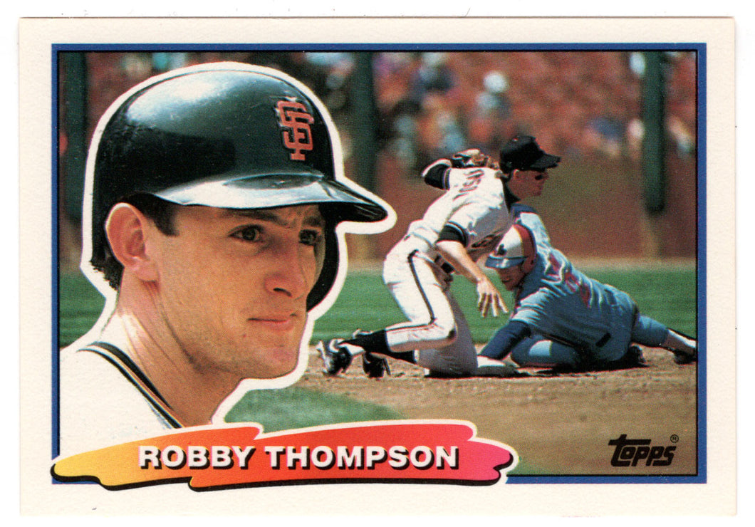 Robby Thompson - San Francisco Giants (MLB Baseball Card) 1988 Topps Big # 83 Mint