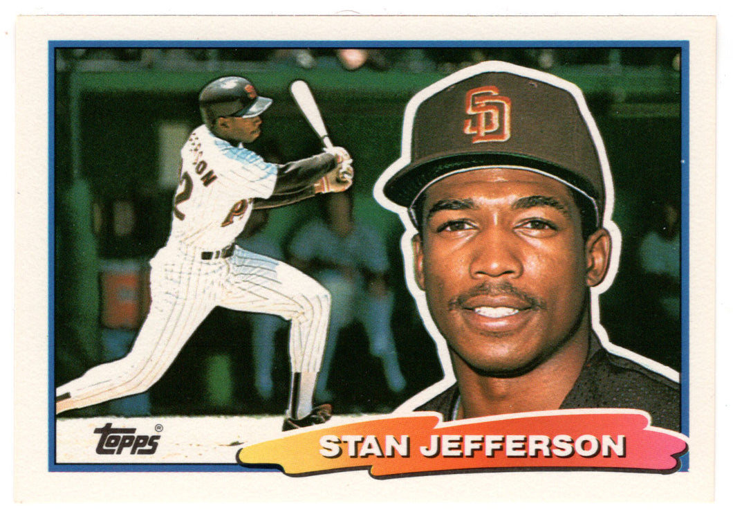 Stan Jefferson - San Diego Padres (MLB Baseball Card) 1988 Topps Big # 86 Mint