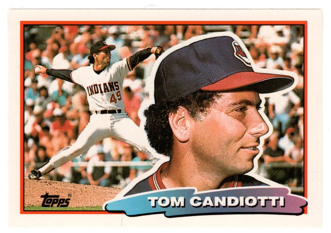 Tom Candiotti - Cleveland Indians (MLB Baseball Card) 1988 Topps Big # 93 Mint
