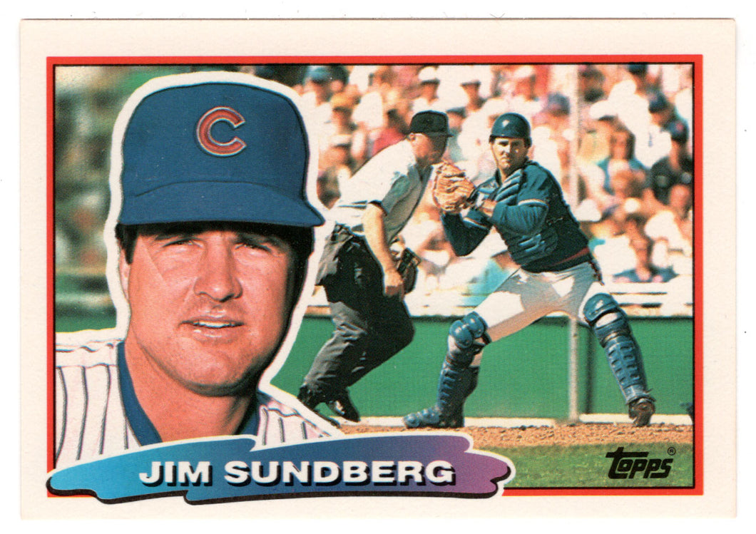 Jim Sundberg - Chicago Cubs (MLB Baseball Card) 1988 Topps Big # 100 Mint