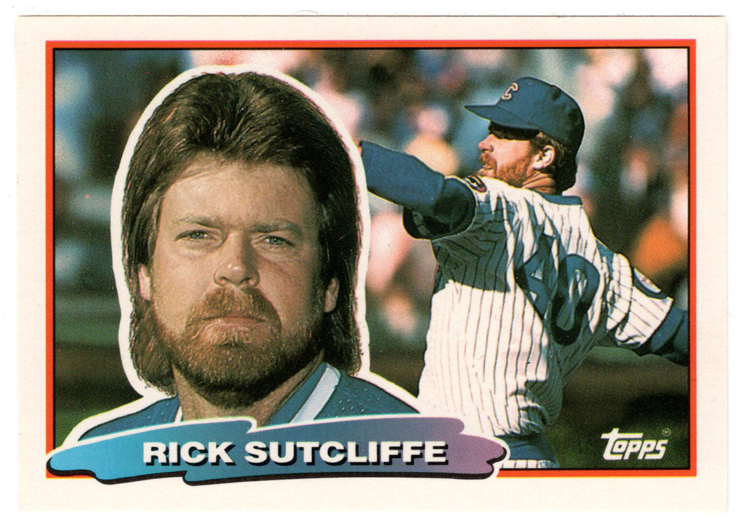 Rick Sutcliffe - Chicago Cubs (MLB Baseball Card) 1988 Topps Big # 128 Mint