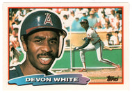 Devon White - California Angels (MLB Baseball Card) 1988 Topps Big # 145 Mint