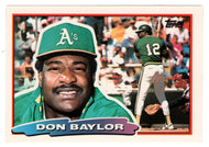 Don Baylor - Minnesota Twins (MLB Baseball Card) 1988 Topps Big # 162 Mint