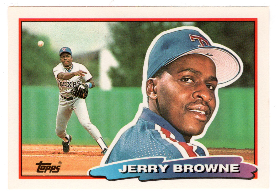 Jerry Browne - Texas Rangers (MLB Baseball Card) 1988 Topps Big # 163 Mint